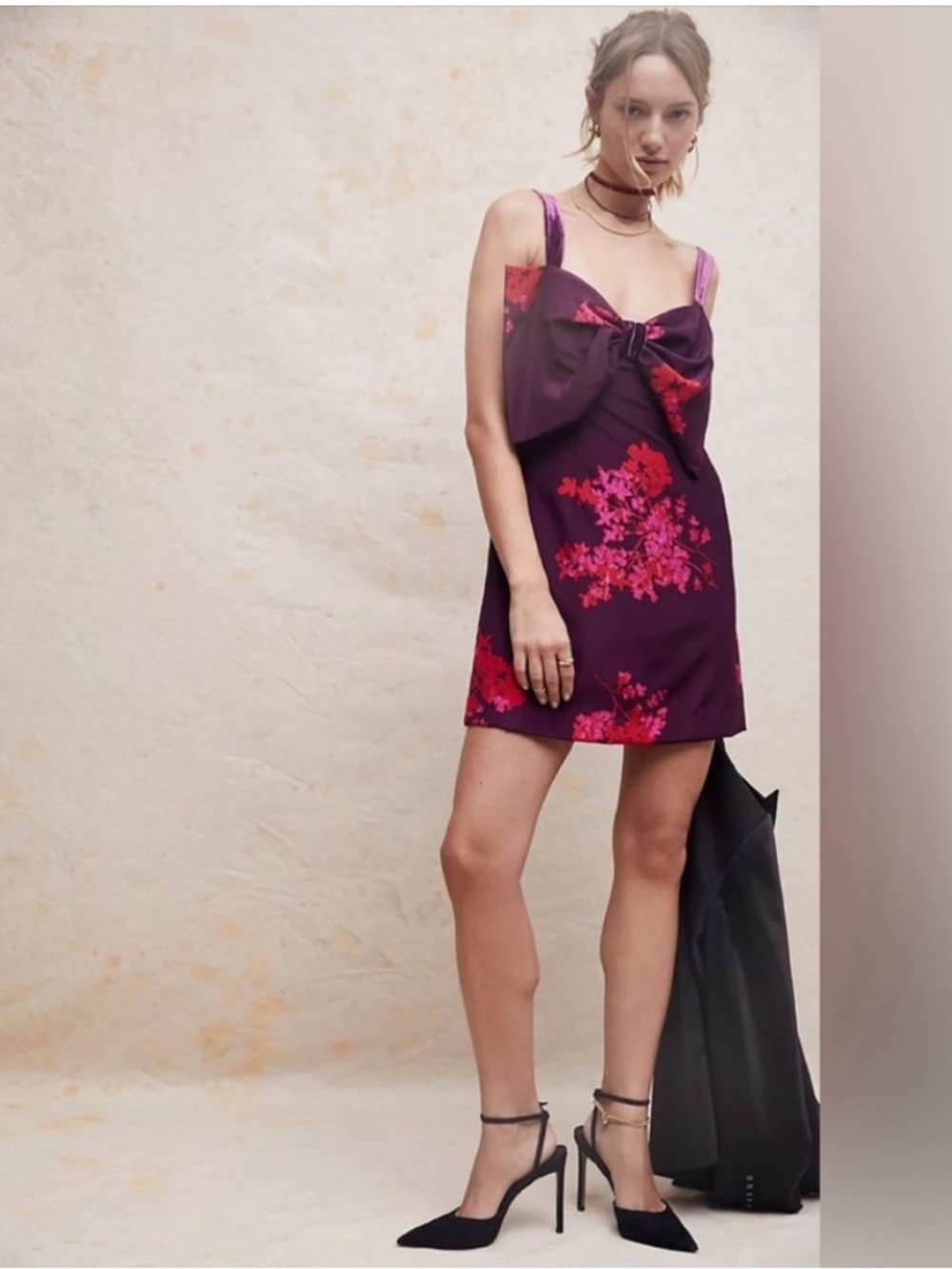 Free People Tie a Bow Mini Dress | Size Small